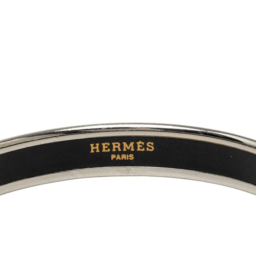 Hermès Narrow Caleche Enamel Bangle 65 Black Very good - Box View