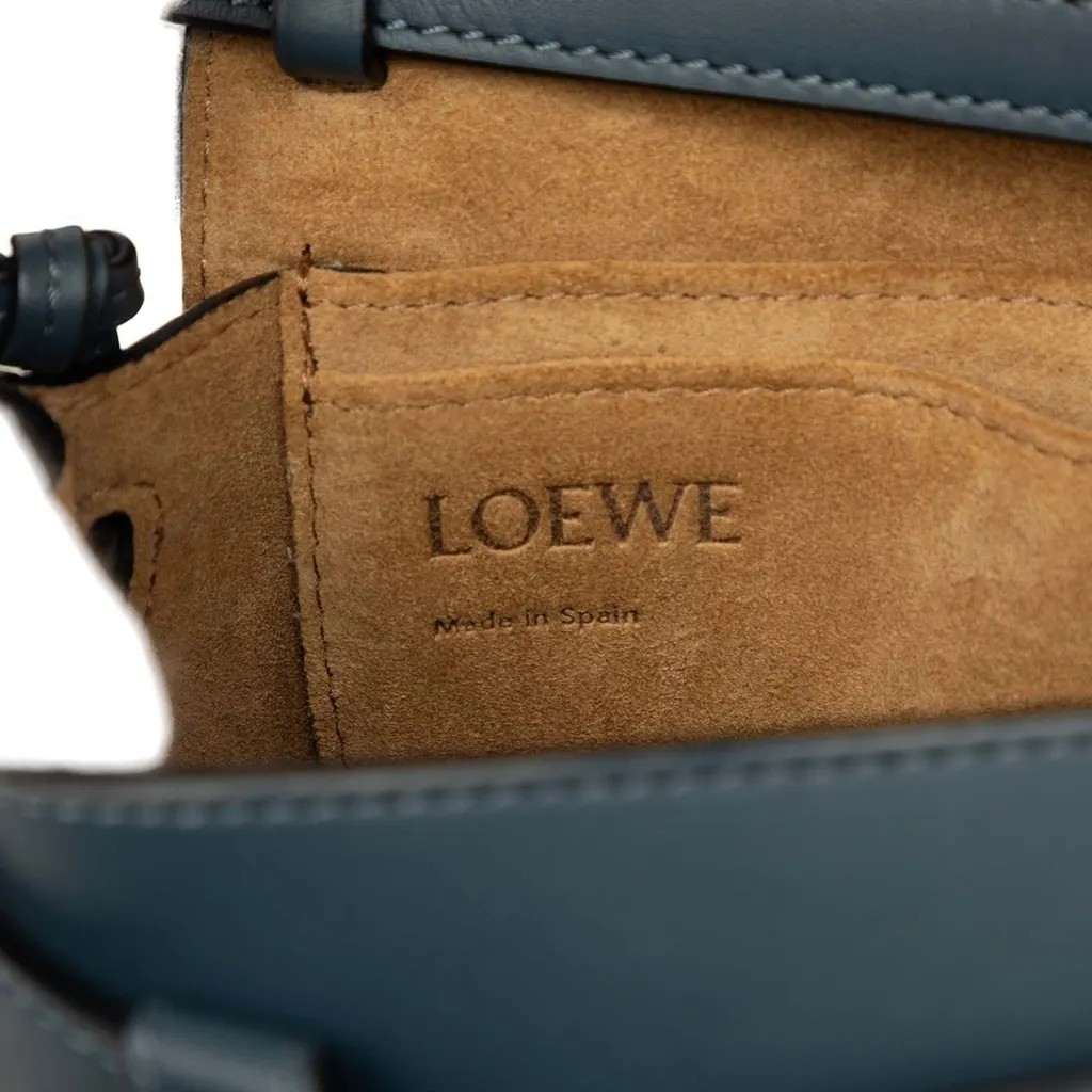 LOEWE Mini Soft Calfskin Gate Dual Bag Blue Leather Very good - Box View