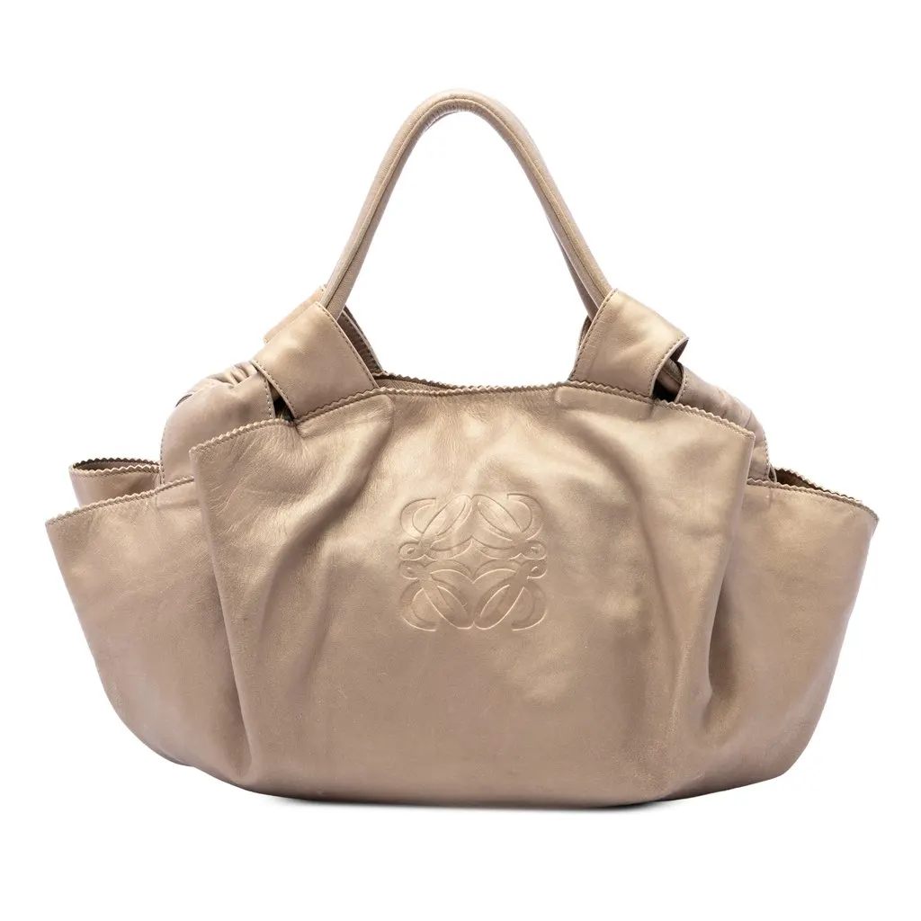 Loewe Metallic Nappa Aire Gold Leather Very good - Front View
