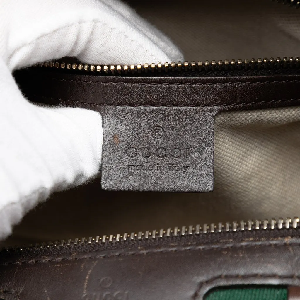 Gucci Medium GG Canvas Web Joy Boston Bag Beige Very good - Box View