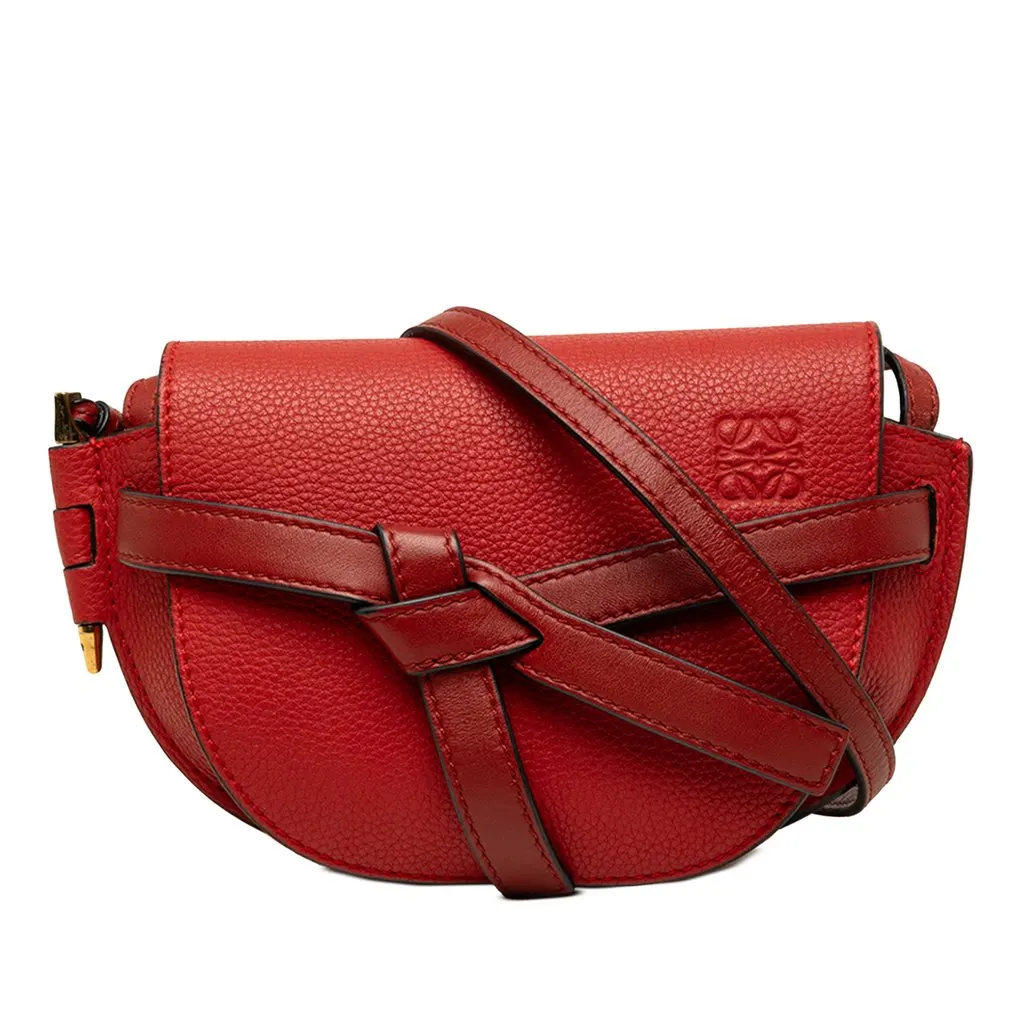 Loewe ميني Bicolor محبب جلد العجل غيت حقيبة كروس