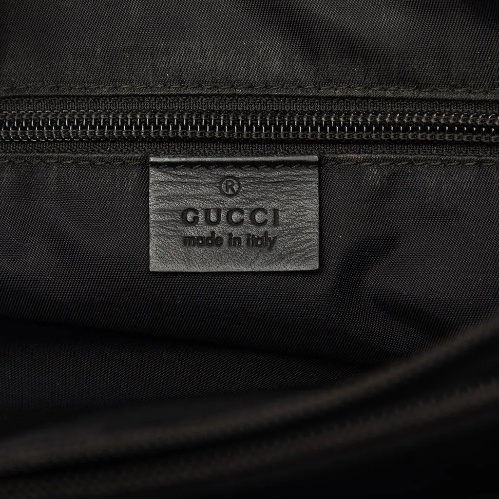 Gucci Guccissima Web Business Bag Black Leather Good - Box View