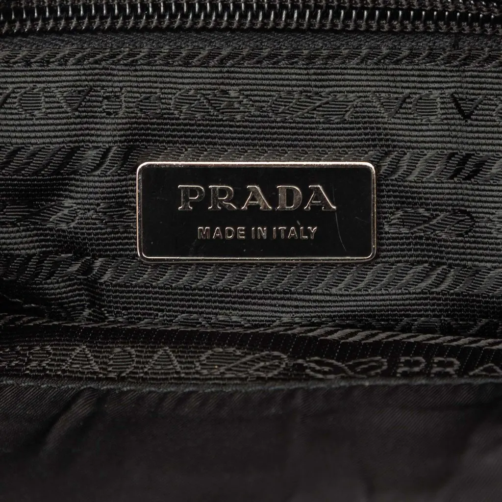 Prada Tessuto Rosette Tote Black Polyamide Very good - Box View