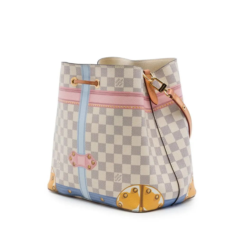 Louis Vuitton Damier Azur Summer Trunks Neonoe White Very good - Back View