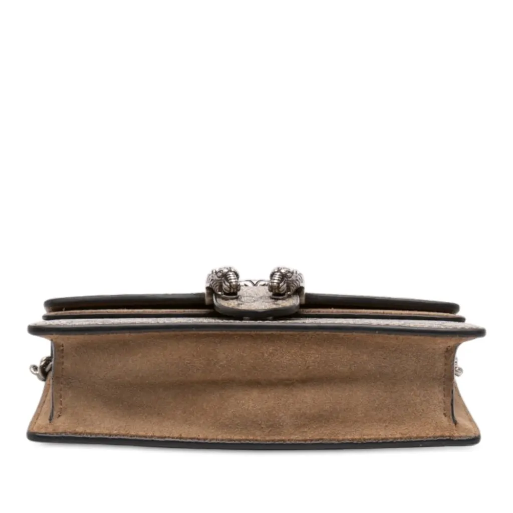 Gucci Mini GG Supreme Dionysus Crossbody Beige Canvas Good - Inside View