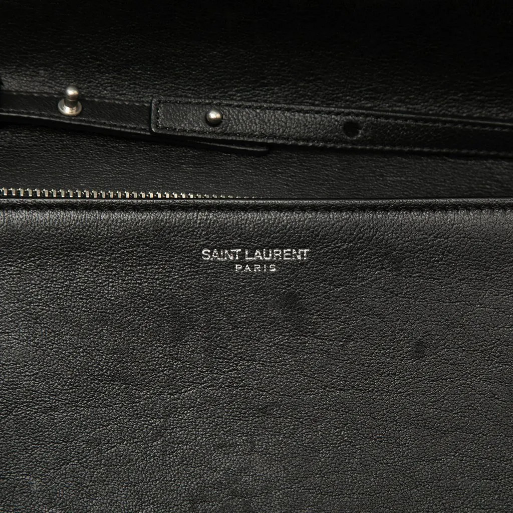 Saint Laurent Calfskin Star Studded Kate Wallet On Chain Black Leather Good - Box View