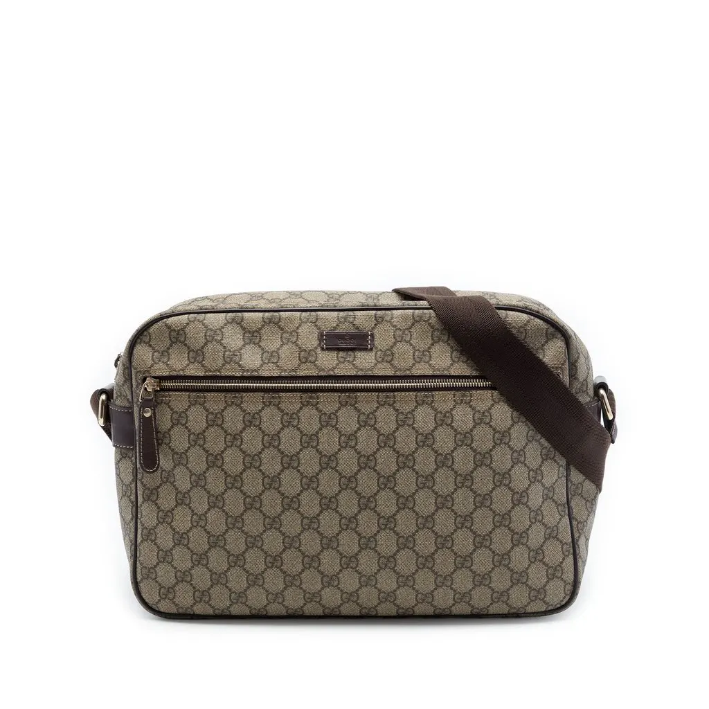 Gucci GG Supreme Crossbody Beige Very good - Front View