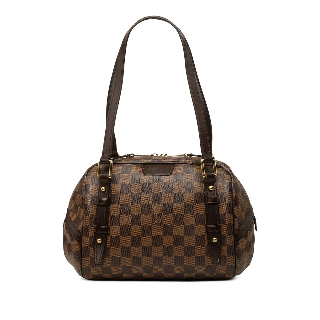 Louis Vuitton Damier Ebene Rivington PM Brown Canvas Very good - Front View