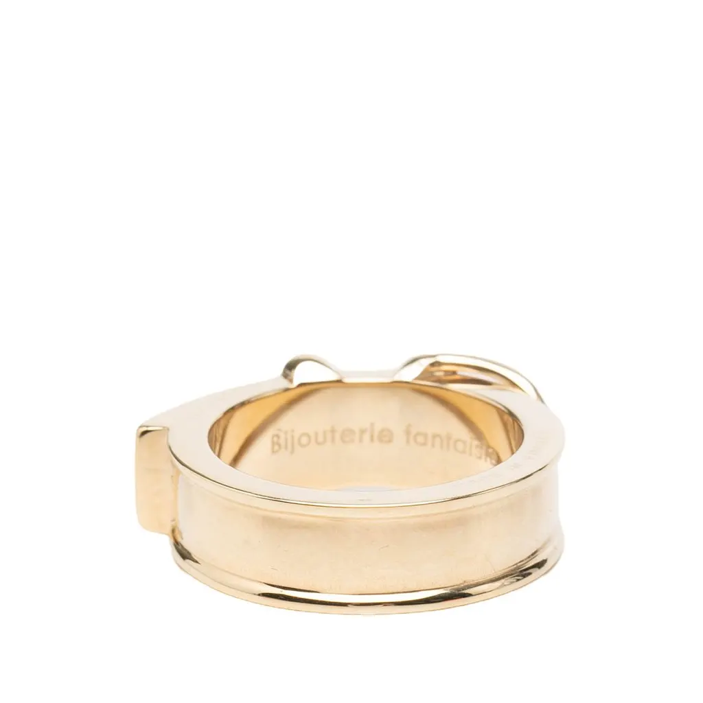 Hermès Gold Plated Buckle Bijouterie Fantaisie Scarf Ring Gold Metal Very good - Inside View