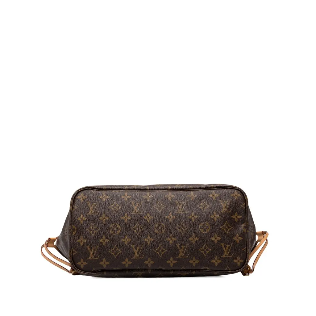 Louis Vuitton Monogram Neverfull MM Brown Canvas Good - Inside View