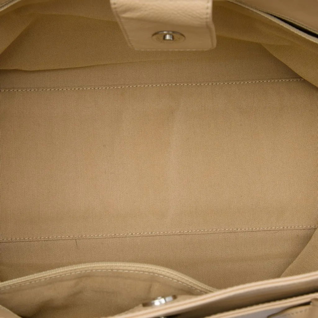 Chanel Medium Calfskin Executive Cerf Shopper Tote Brown Leather Very good - Model View