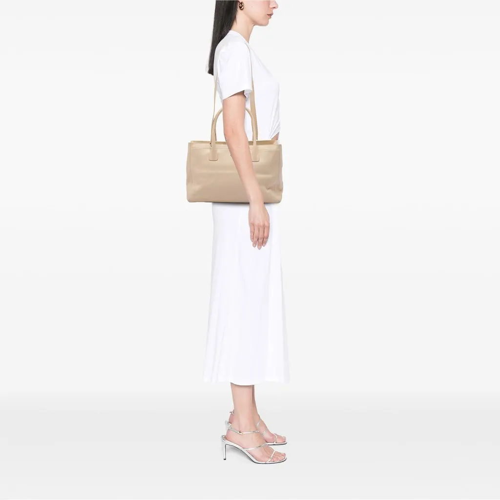 Chanel Medium Calfskin Executive Cerf Shopper Tote Brown Leather Very good - Box View