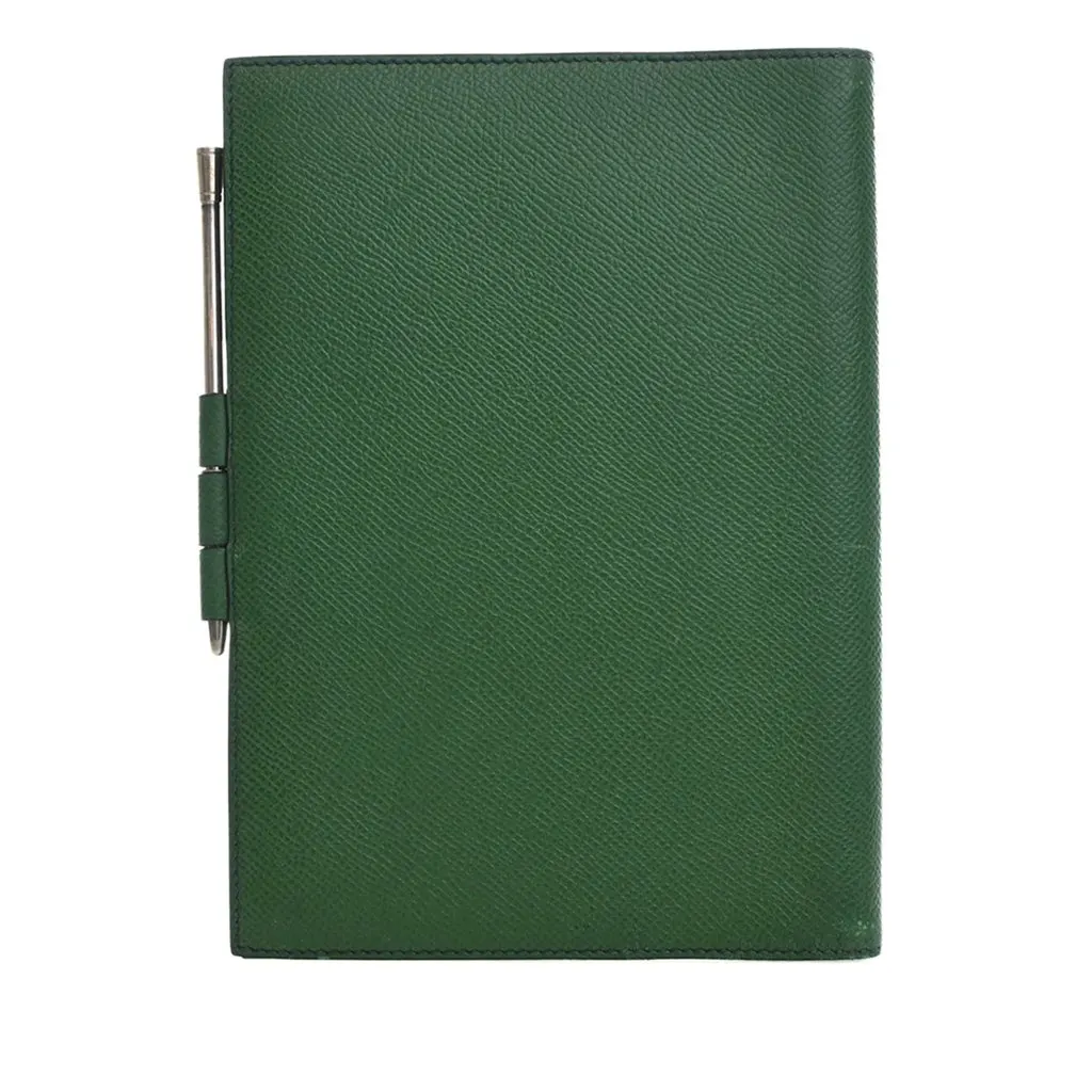 Hermès Epsom Vision Agenda Cover Green Leather Very good - Back View