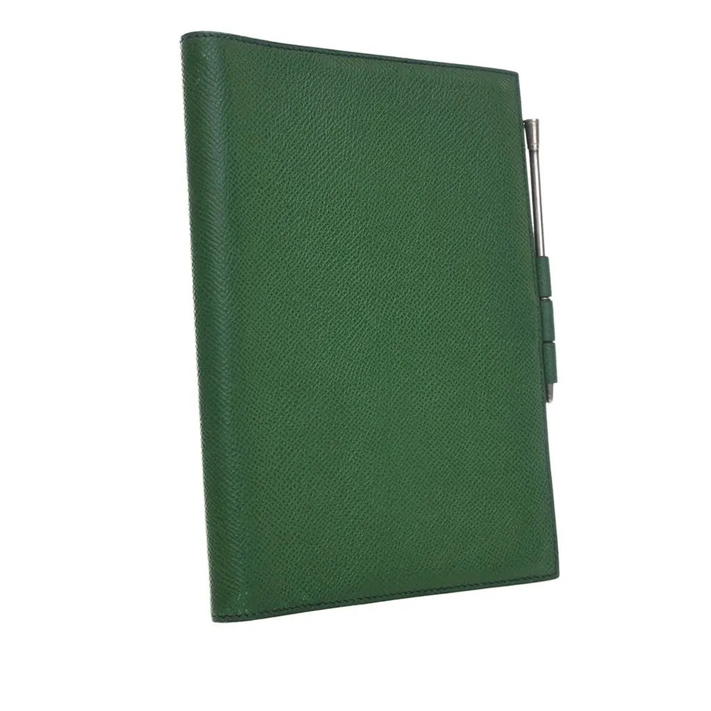 Hermès Epsom Vision Agenda Cover Green Leather Very good - Inside View