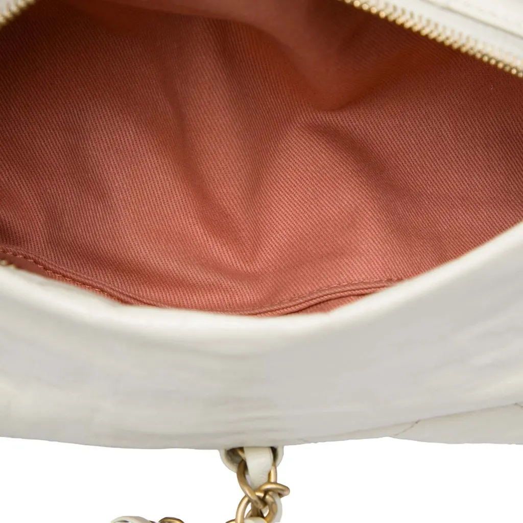 Chanel Quilted Calfskin Midnight Swim Baluchon Bag White Leather Very good - Box View