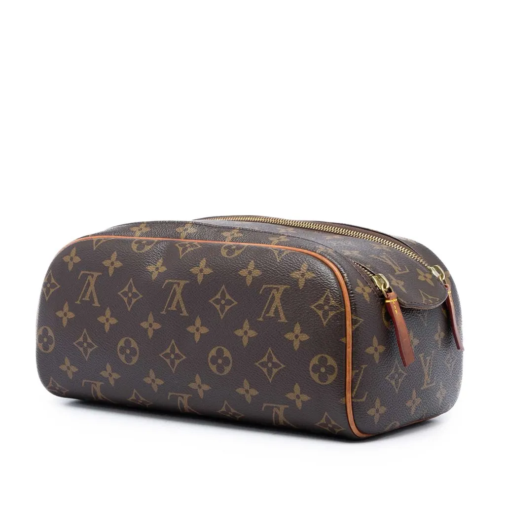 Louis Vuitton Monogram Dopp Kit Toilet Pouch Brown Very good - Back View