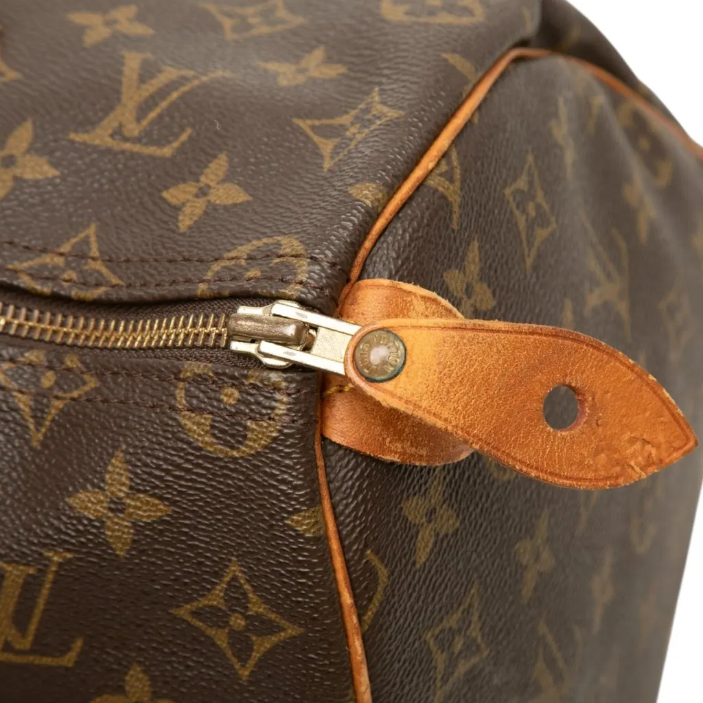 Louis Vuitton Monogram Speedy 35 Brown Canvas Good - Box View