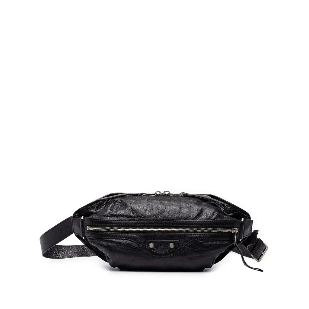 Balenciaga جلد الحمل Motocross كلاسيك Neo Lift حزام حقيبة