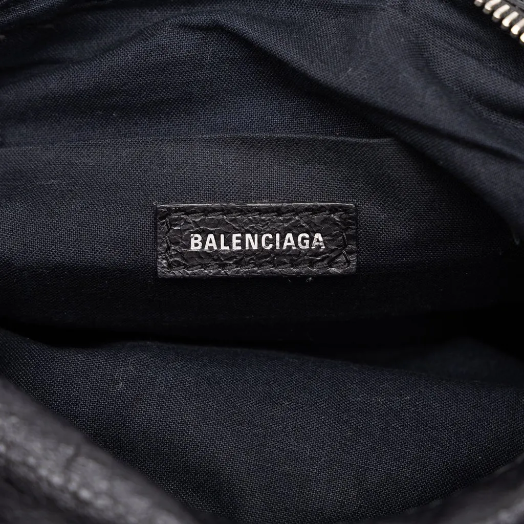 Balenciaga Lambskin Motocross Classic Neo Lift Belt Bag Black Leather Good - Box View