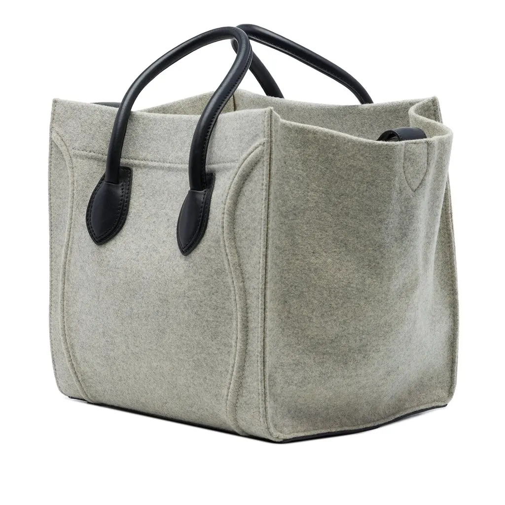 Celine Medium Felt Phantom Luggage Tote MultiColor Very good - Back View