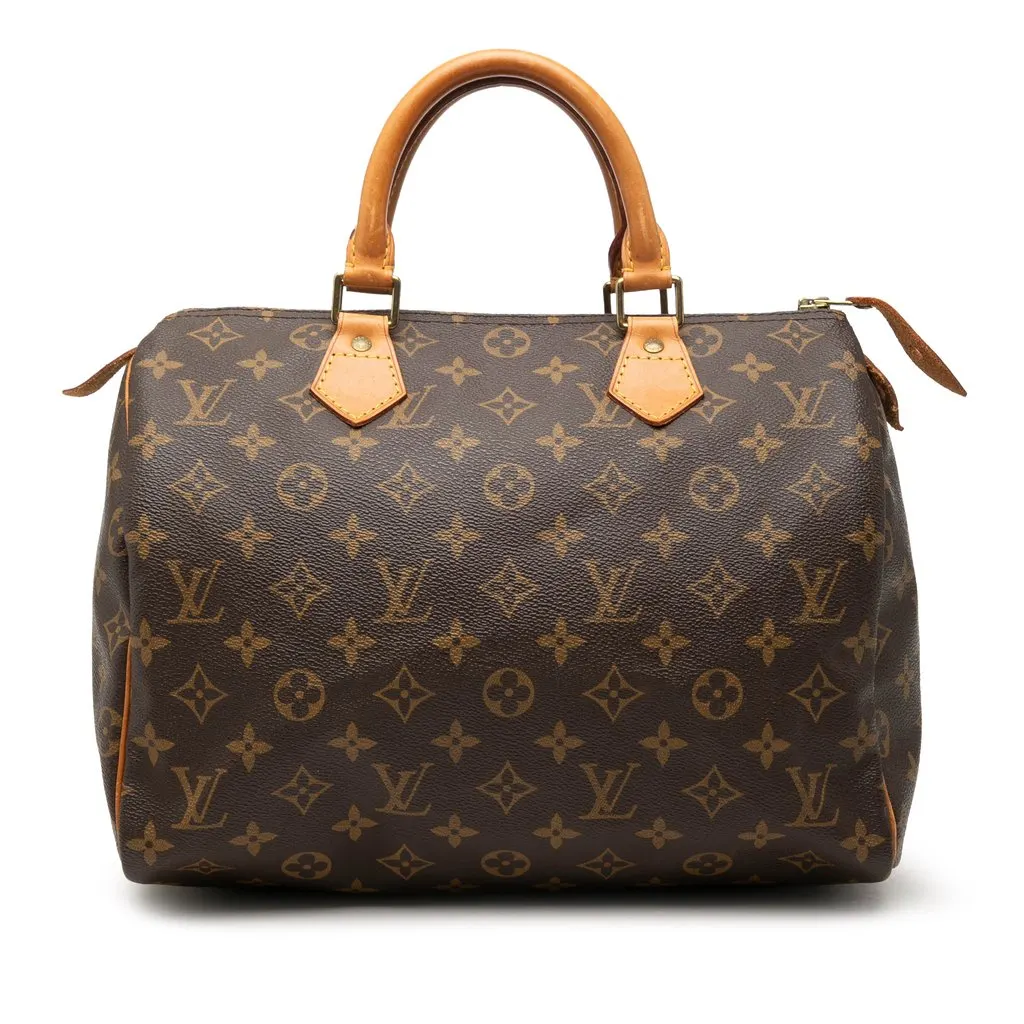 Louis Vuitton Monogram Speedy 30 Brown Canvas Very good - Front View