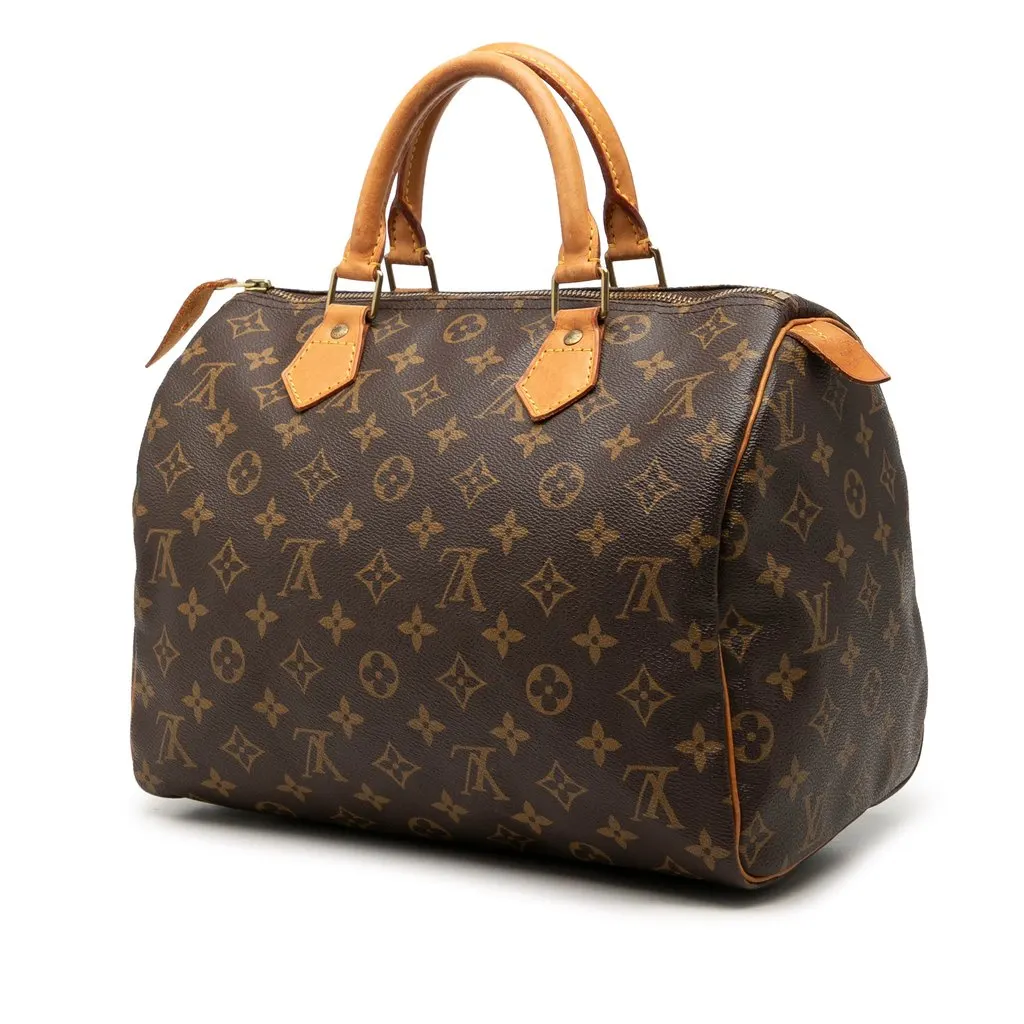 Louis Vuitton Monogram Speedy 30 Brown Canvas Very good - Back View