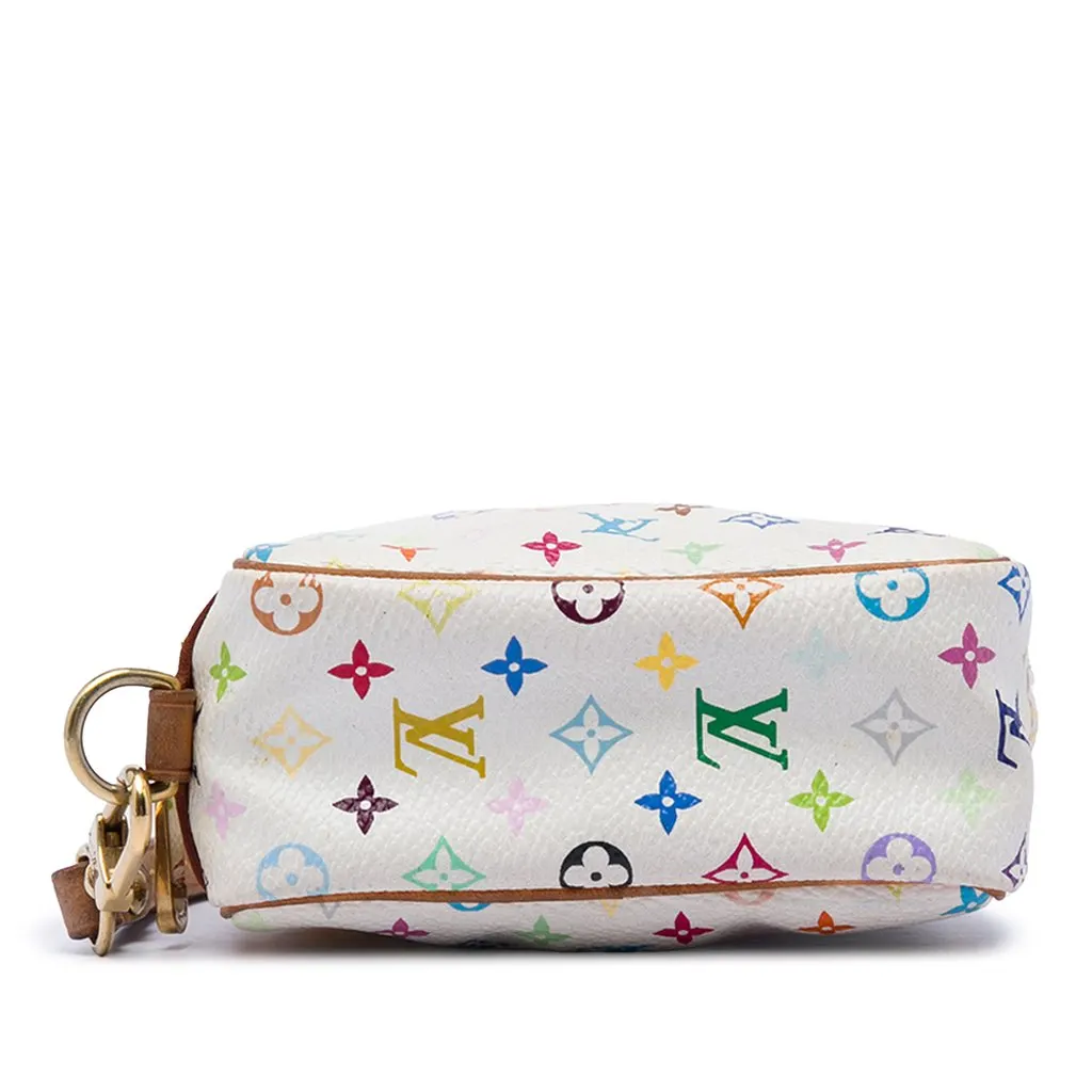 Louis Vuitton Monogram Multicolor Trousse Wapity Case White Very good - Inside View