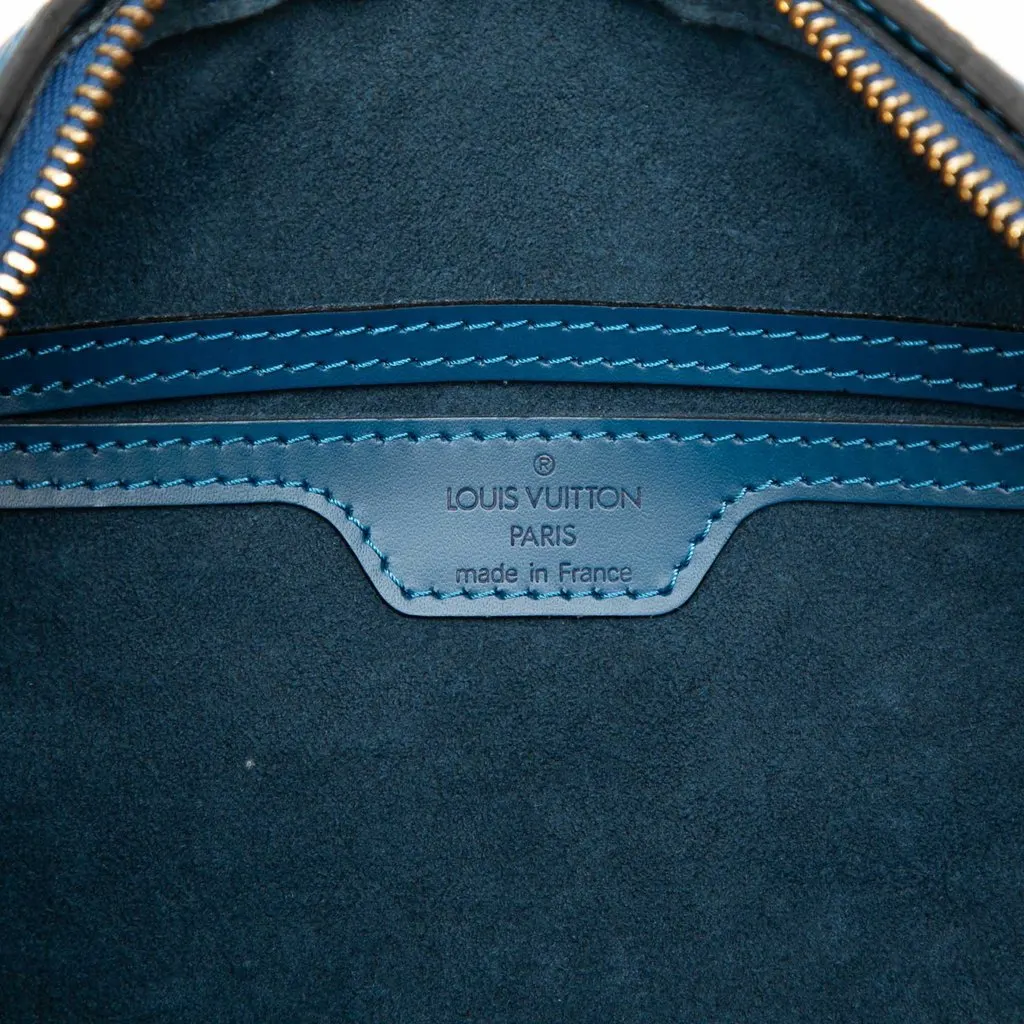 Louis Vuitton Epi Soufflot Blue Leather Good - Box View