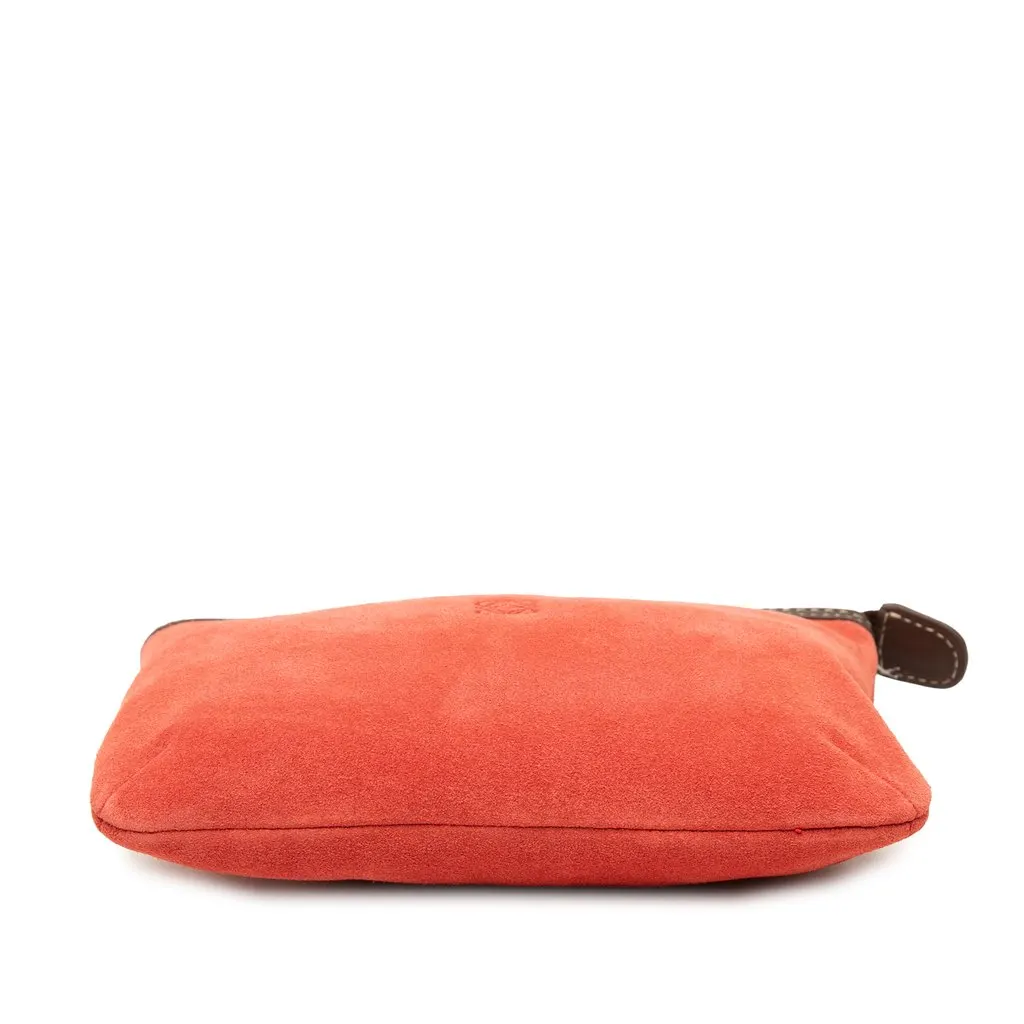 Loewe Suede Anagram Pouch Pink Suede Very good - Inside View