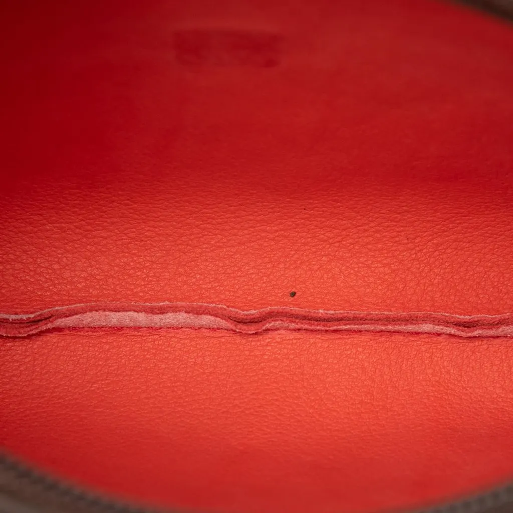 Loewe Suede Anagram Pouch Pink Suede Very good - Model View