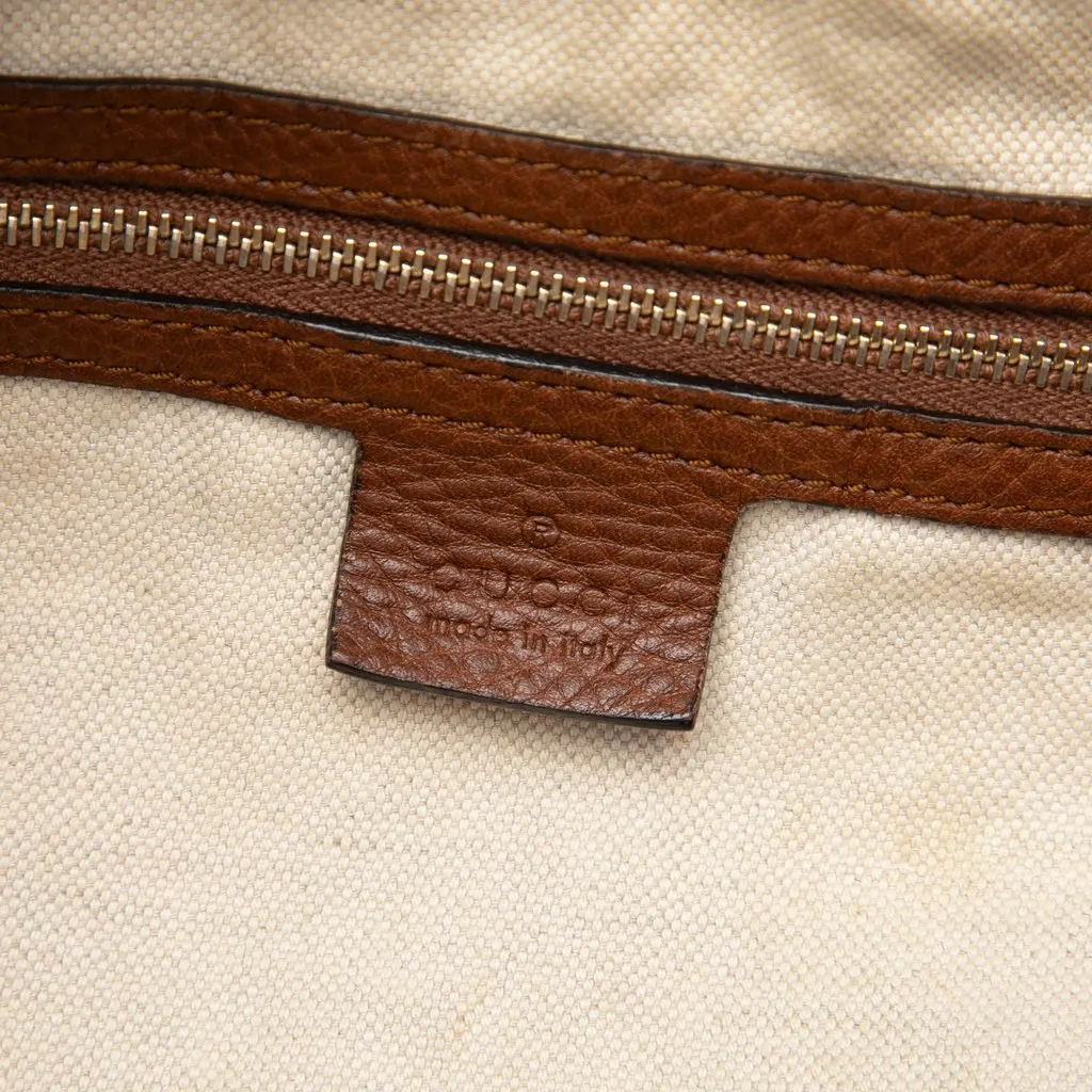 Gucci GG Canvas Bella Convertible Tote Beige Canvas Good - Box View