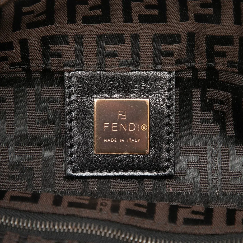 Fendi Zucchino Canvas Tote Brown Very good - Box View
