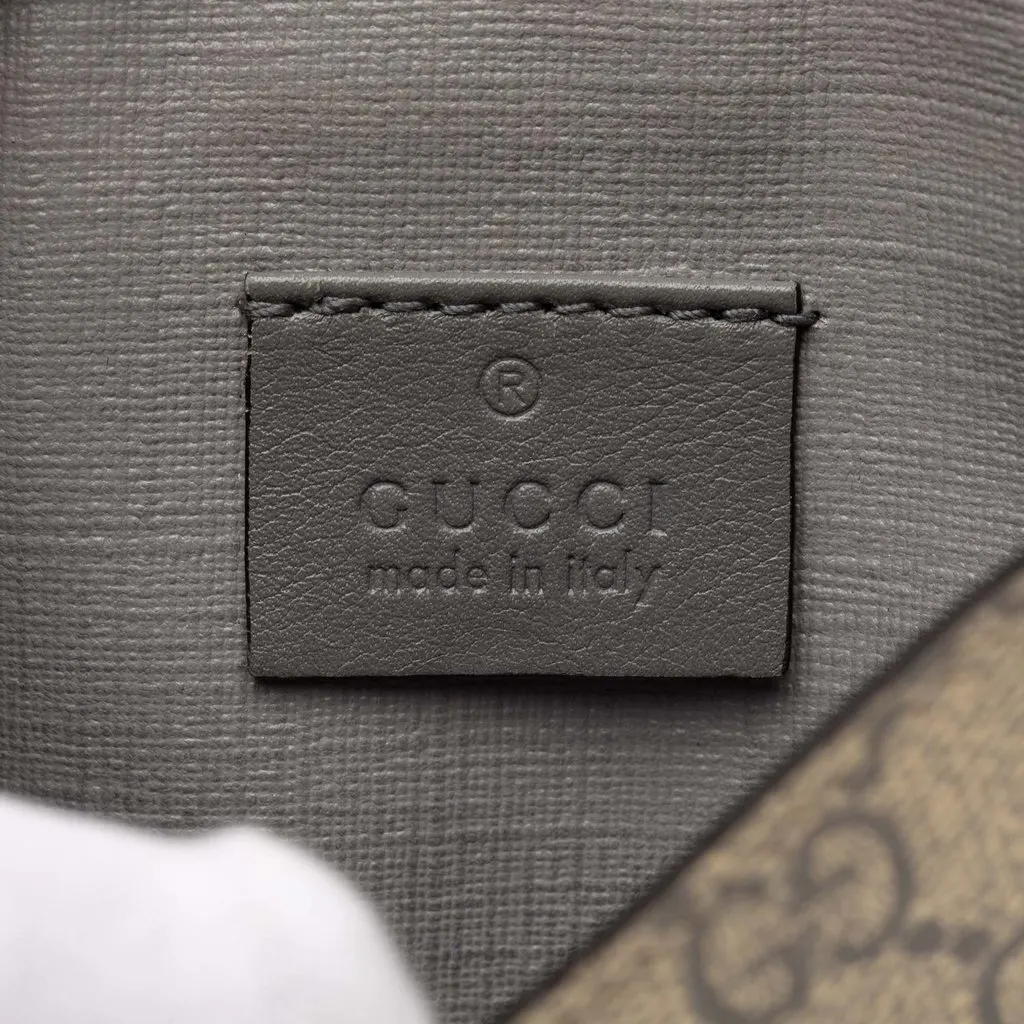 Gucci GG Supreme Interlocking G Pierce French Flap Wallet Beige Very good - Box View