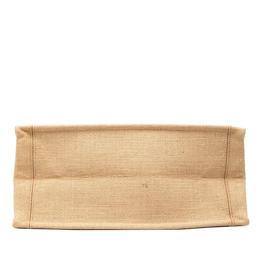 Dior Medium Jute Embroidered Book Tote Beige Very good - Inside View