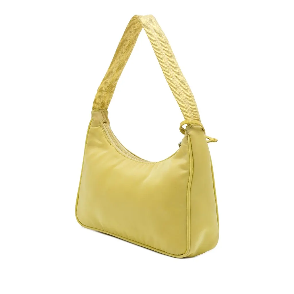 Prada Mini Tessuto Re Edition 2000 Shoulder Bag Yellow Polyamide Very good - Back View