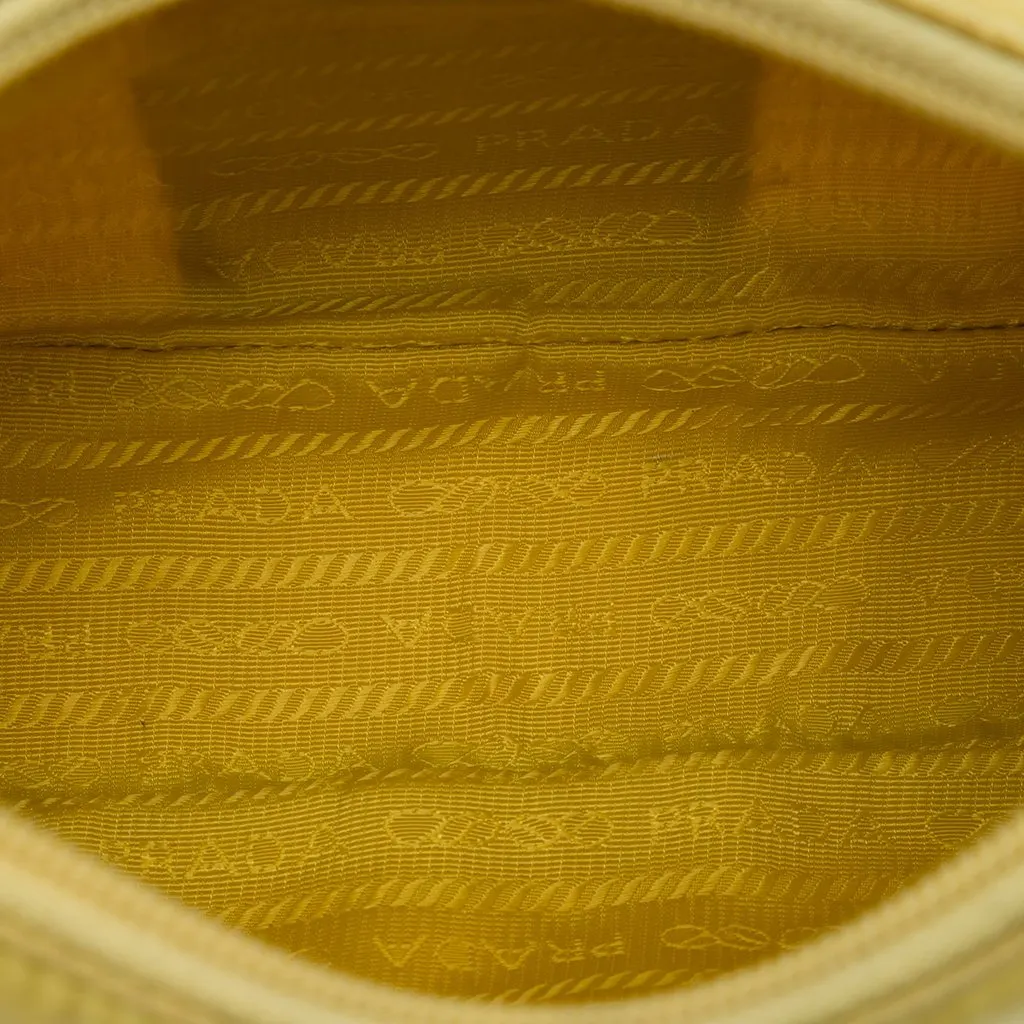 Prada Mini Tessuto Re Edition 2000 Shoulder Bag Yellow Polyamide Very good - Model View
