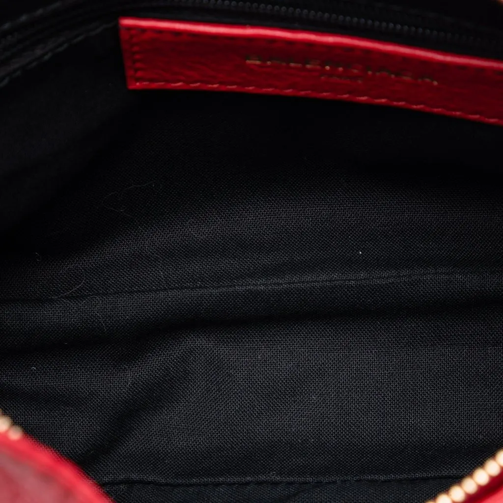 Balenciaga Lambskin Motocross Giant 12 Hip Crossbody Red Leather Very good - Model View