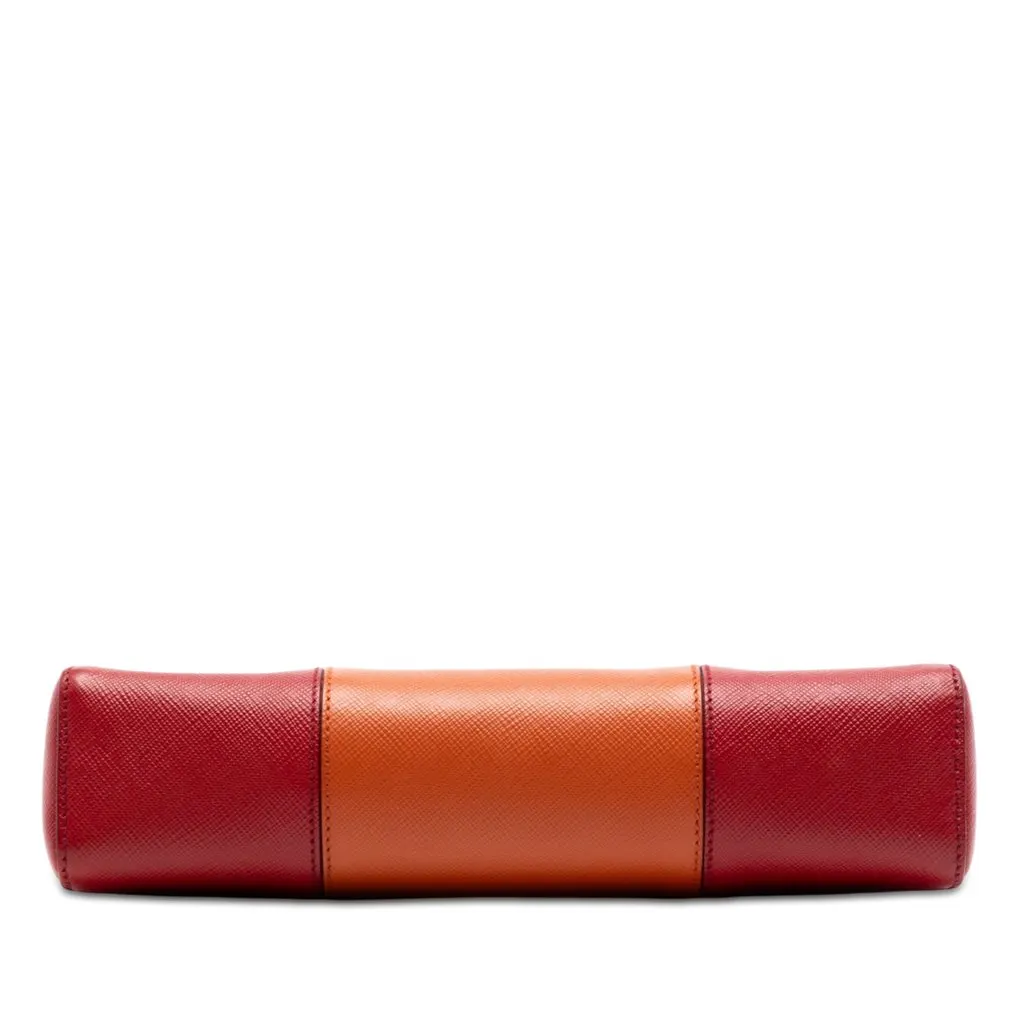 Prada Bicolor Saffiano Lux Crossbody Red Leather Very good - Inside View