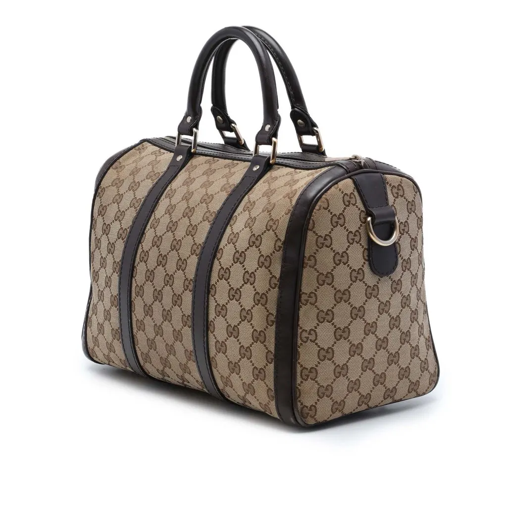 Gucci Medium GG Canvas Joy Boston Bag Beige Very good - Back View