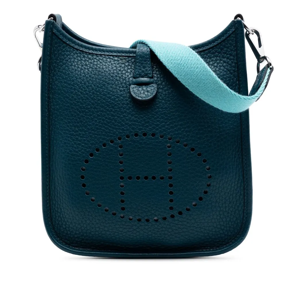 Hermès Clemence Evelyne 16 Amazone Blue Leather Very good - Front View