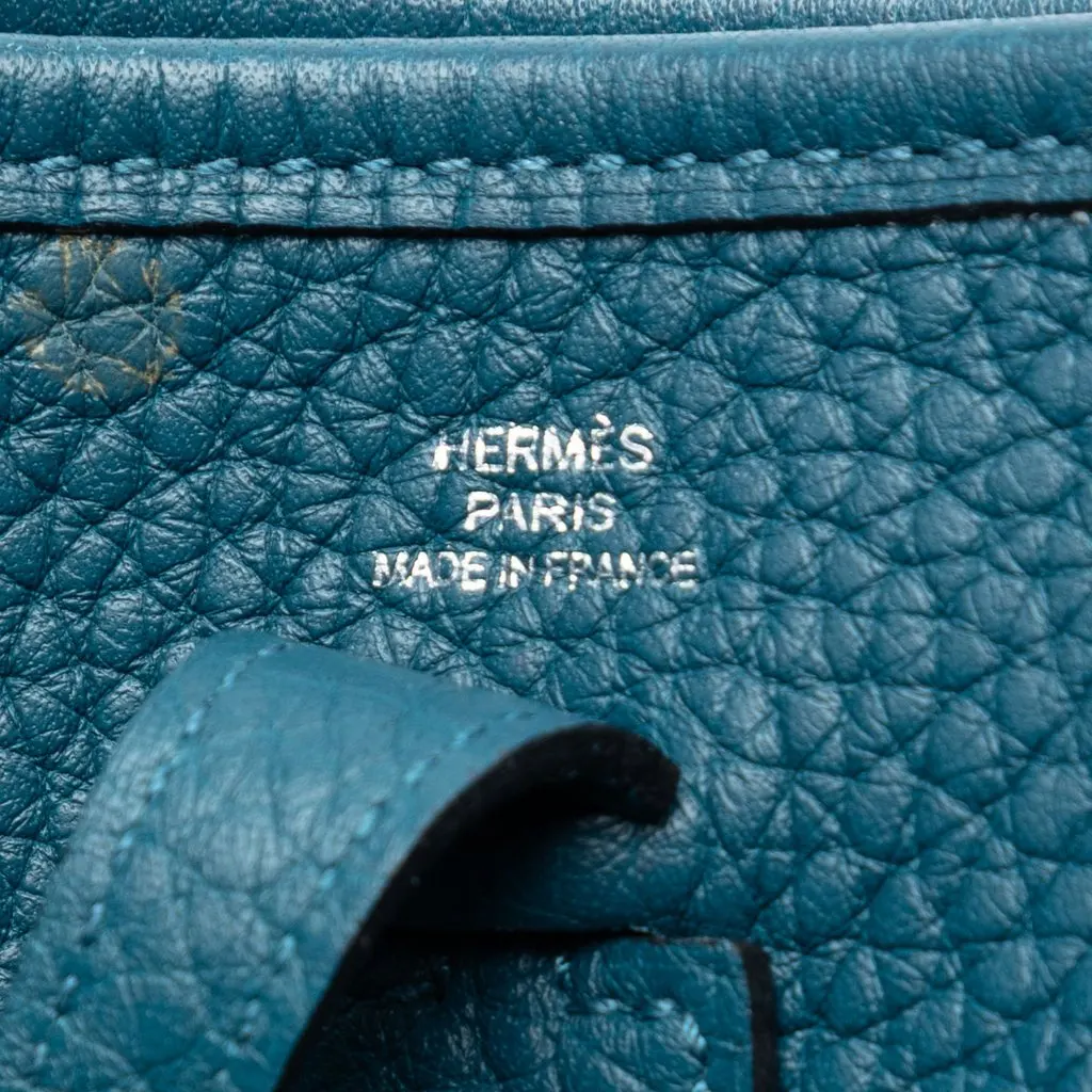 Hermès Clemence Evelyne 16 Amazone Blue Leather Very good - Box View