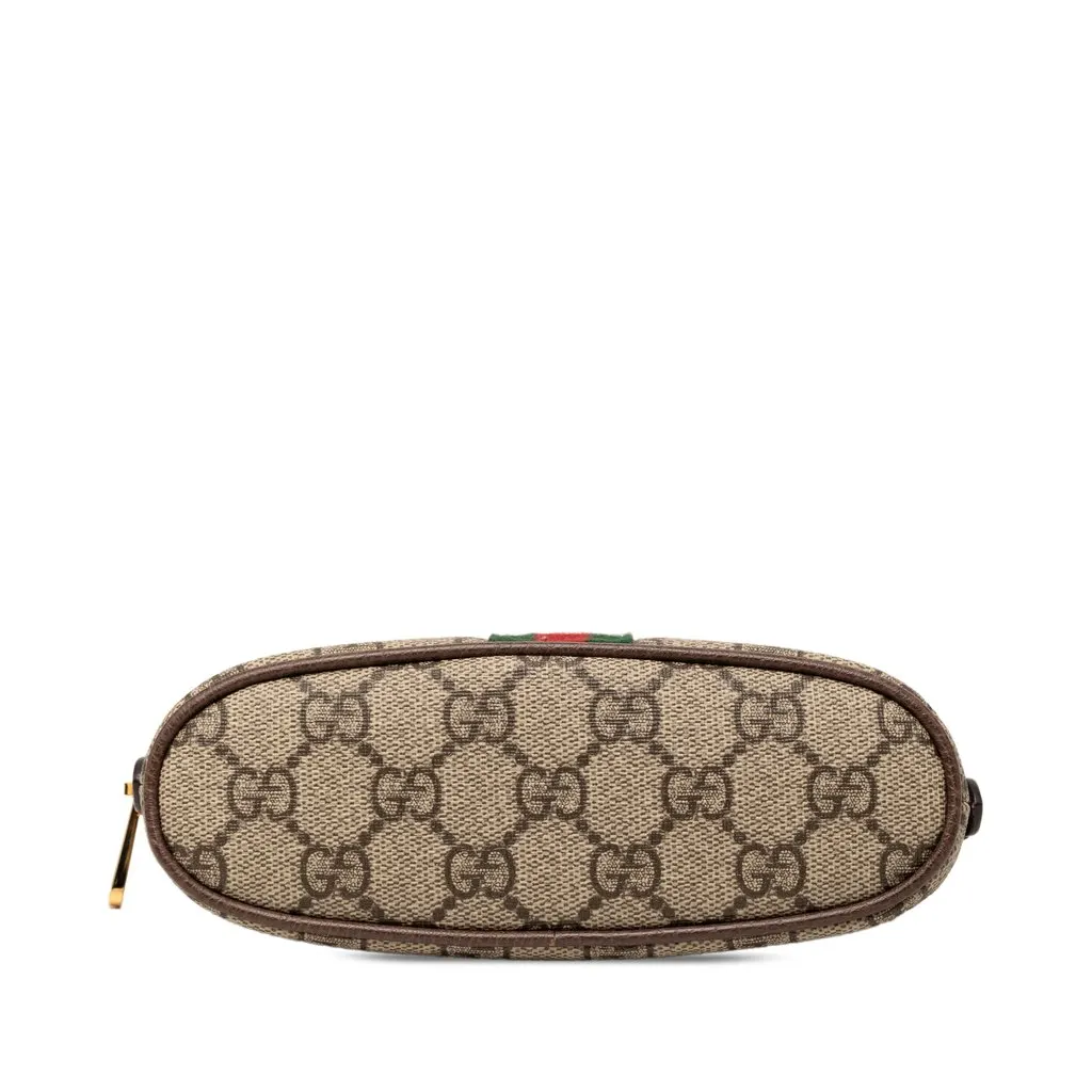 Gucci Medium GG Supreme Web Ophidia Cosmetic Case Beige Very good - Inside View