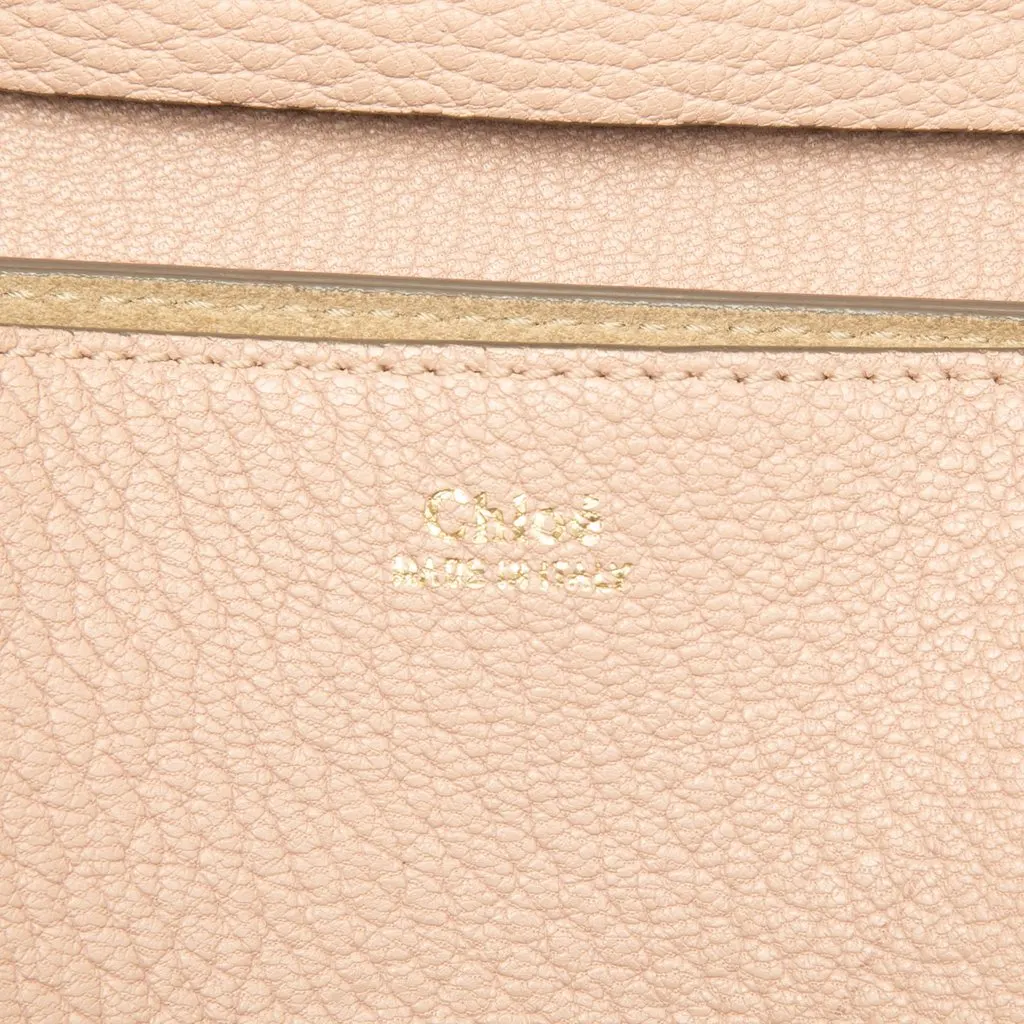 Chloé Small Grained Lambskin Drew Crossbody Brown Leather Very good - Box View
