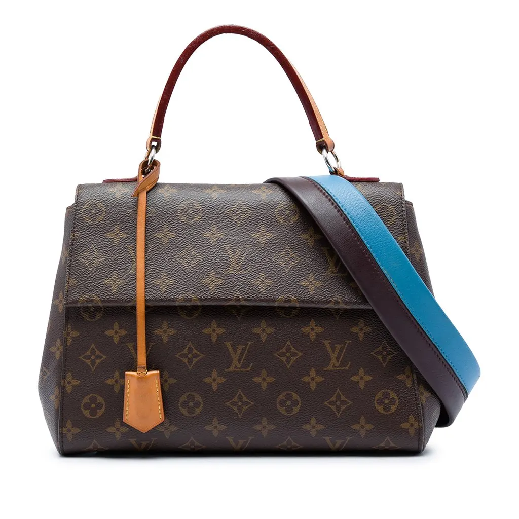 Louis Vuitton Monogram Cluny MM Brown Canvas Good - Front View