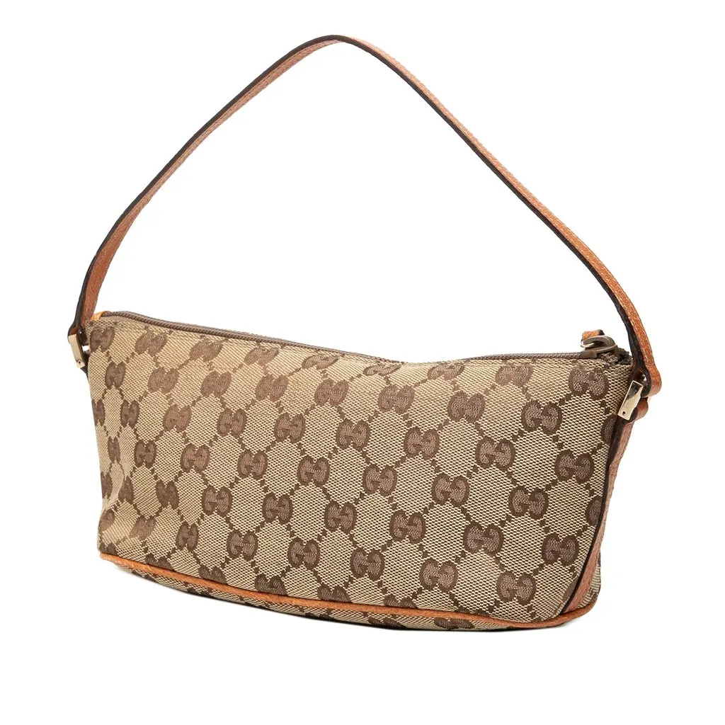 Gucci GG Canvas Boat Beige Canvas Good - Back View