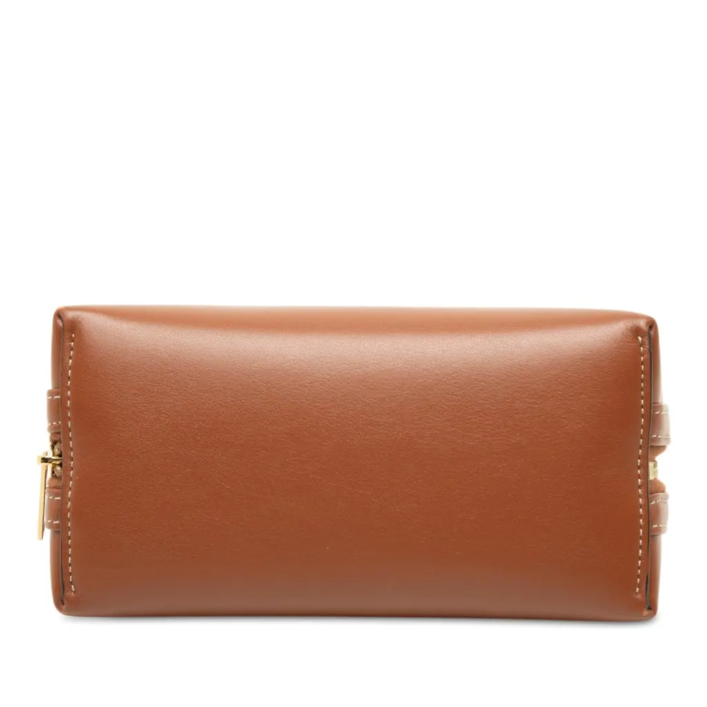 Celine Smooth Calfskin Cuir Triomphe Clutch on Chain Brown Leather Very good - Inside View