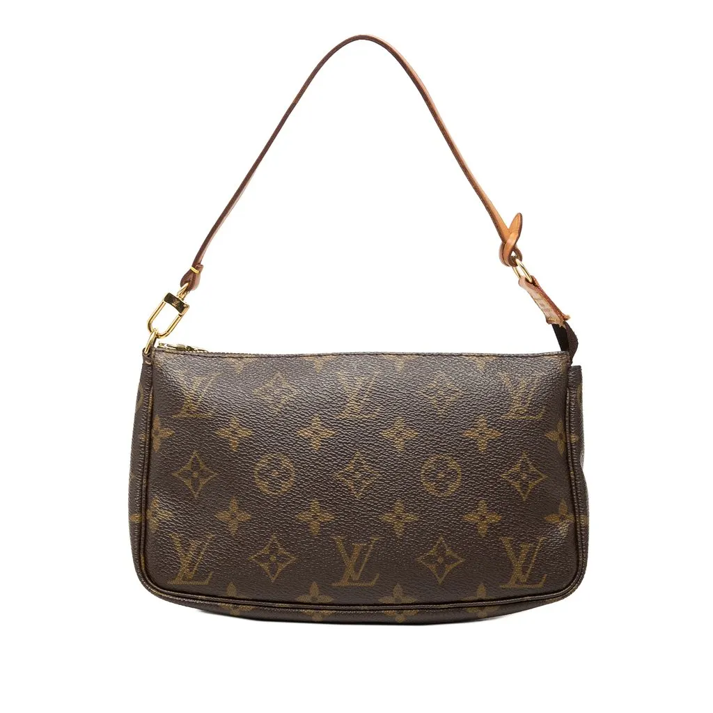 Louis Vuitton Monogram Pochette Accessoires Brown Canvas Very good - Front View