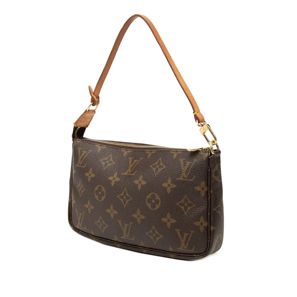 Louis Vuitton Monogram Pochette Accessoires Brown Canvas Very good - Back View