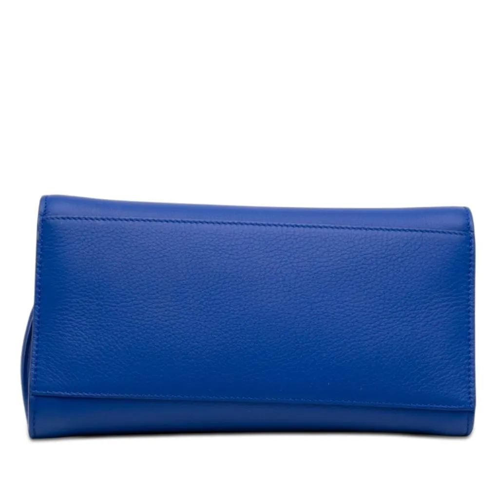 Salvatore Ferragamo Calfskin Hug Handbag XS Blue Leather Very good - Inside View