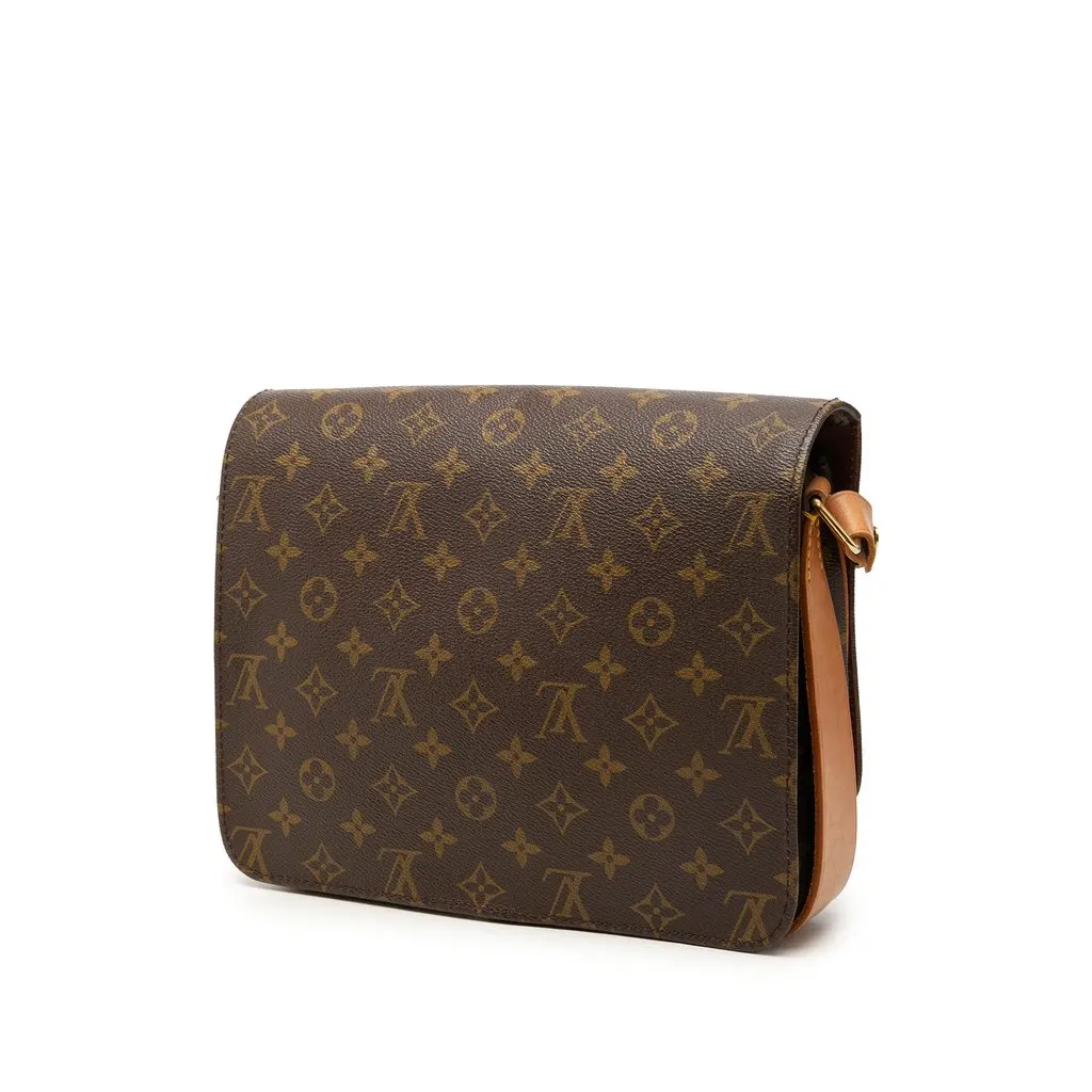Louis Vuitton Monogram Cartouchiere GM Brown Very good - Back View